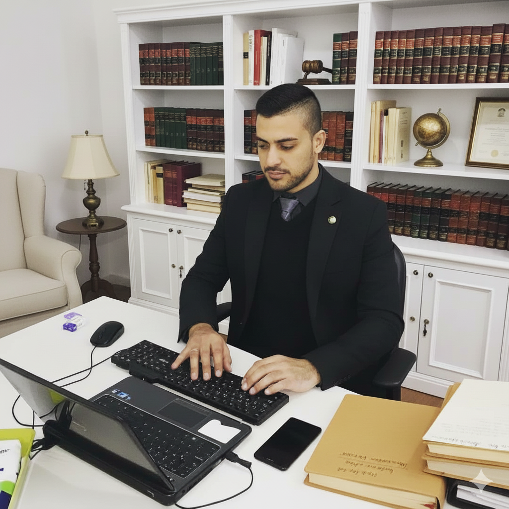 Abogado en su escritorio